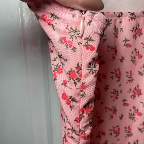 Romwe pink floral maxi dress - Picture 4 of 5